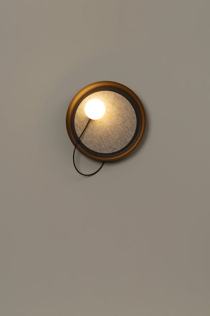 Wire wandlamp @ 38 cm G9 gestructureerd antracietgrijs