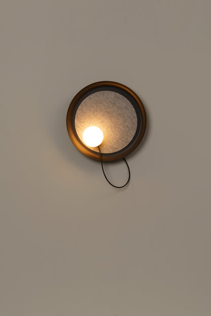 Wire wandlamp @ 38 cm G9 gestructureerd antracietgrijs