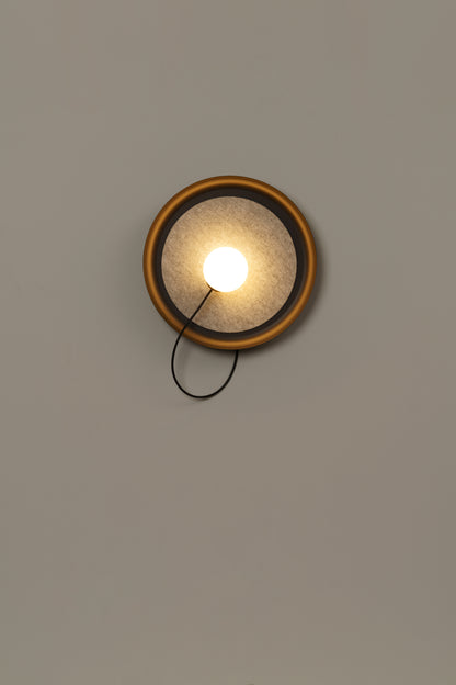 Wire wandlamp @ 38 cm G9 gestructureerd antracietgrijs