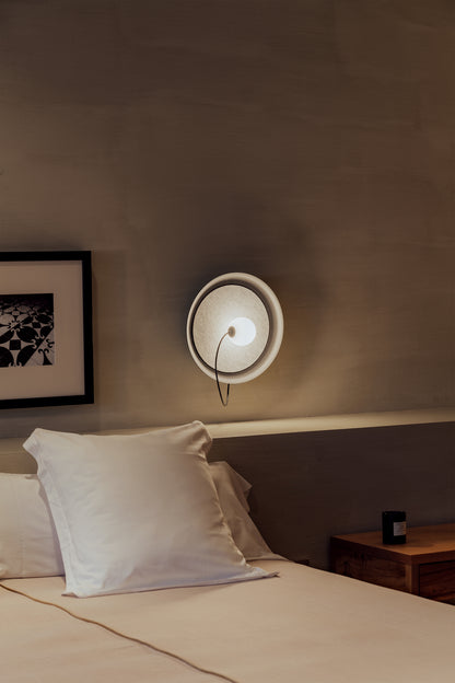 Wire wandlamp @ 38 cm G9 gestructureerd antracietgrijs