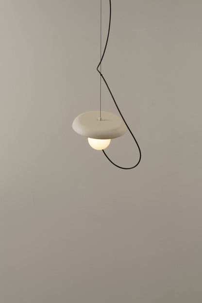 Draadpendel 24 cm, G9, gestructureerd mink