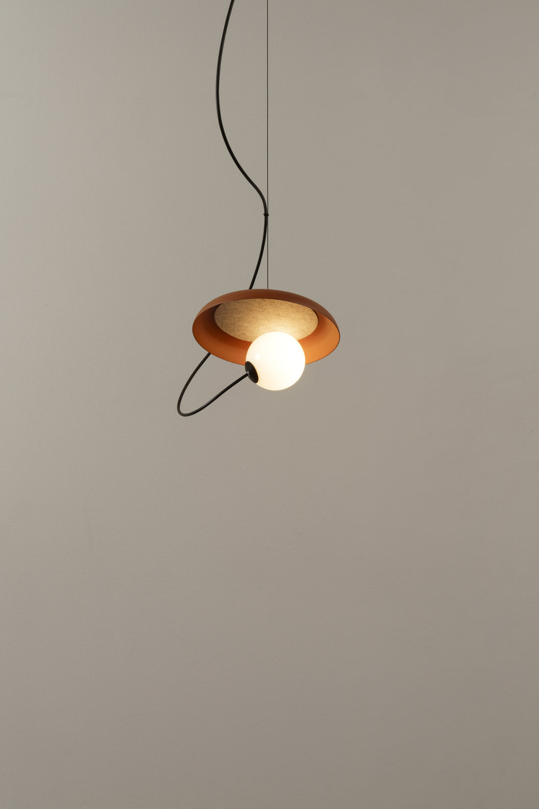 Draadpendel 24 cm, G9, gestructureerd antracietgrijs