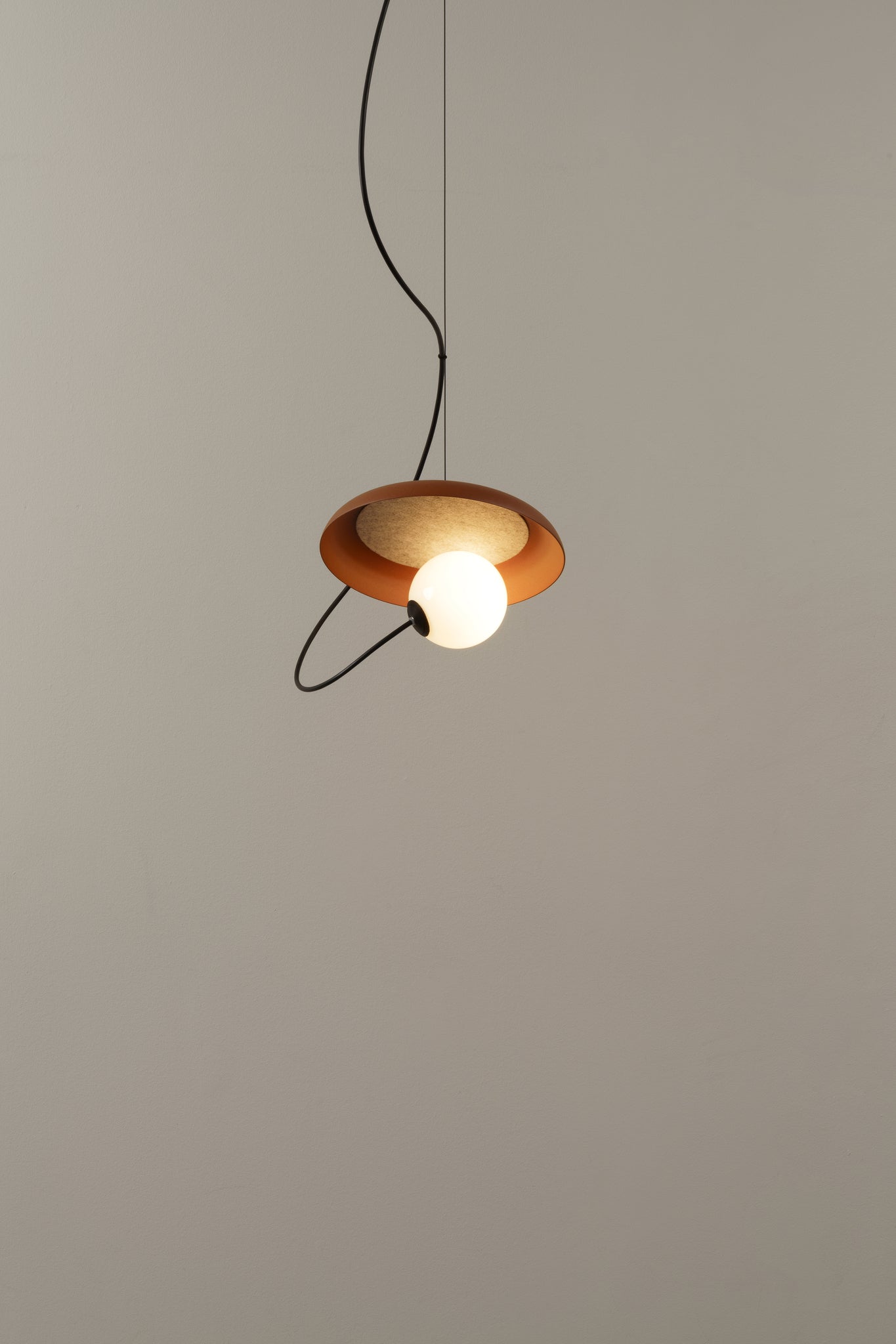 Draadpendel 24 cm, G9, gestructureerd antracietgrijs