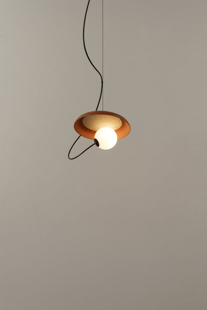 Draadpendel 24 cm, G9, gestructureerd antracietgrijs