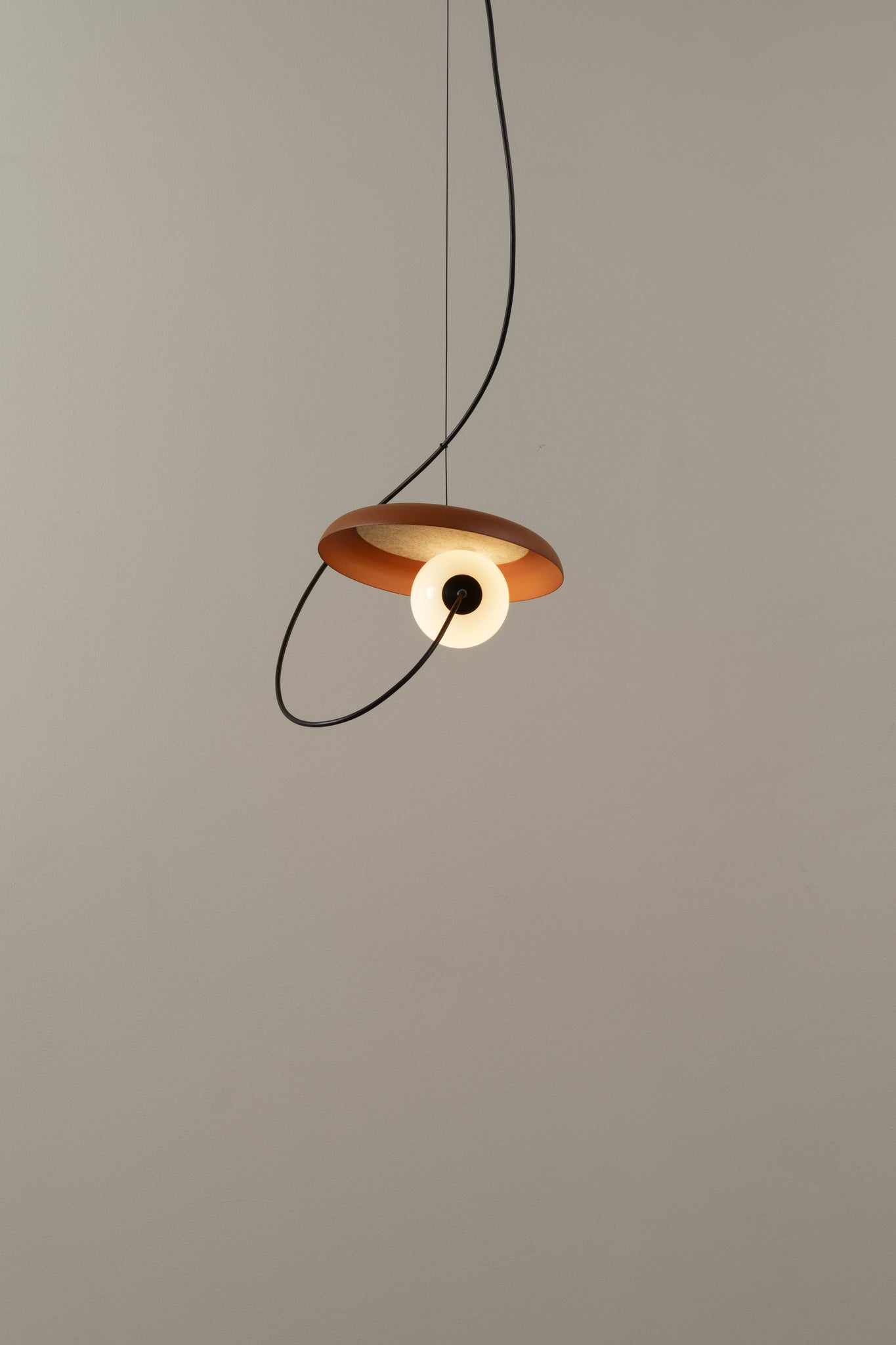 Draadpendel 24 cm, G9, gestructureerd antracietgrijs