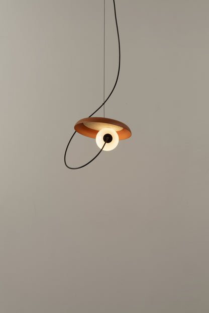 Draadpendel 24 cm, G9, gestructureerd antracietgrijs