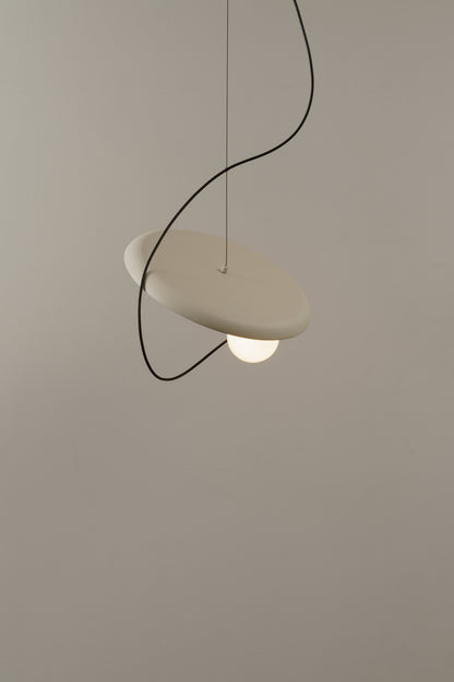 Wire-hanglamp @ 38 cm. G9, gestructureerd mink