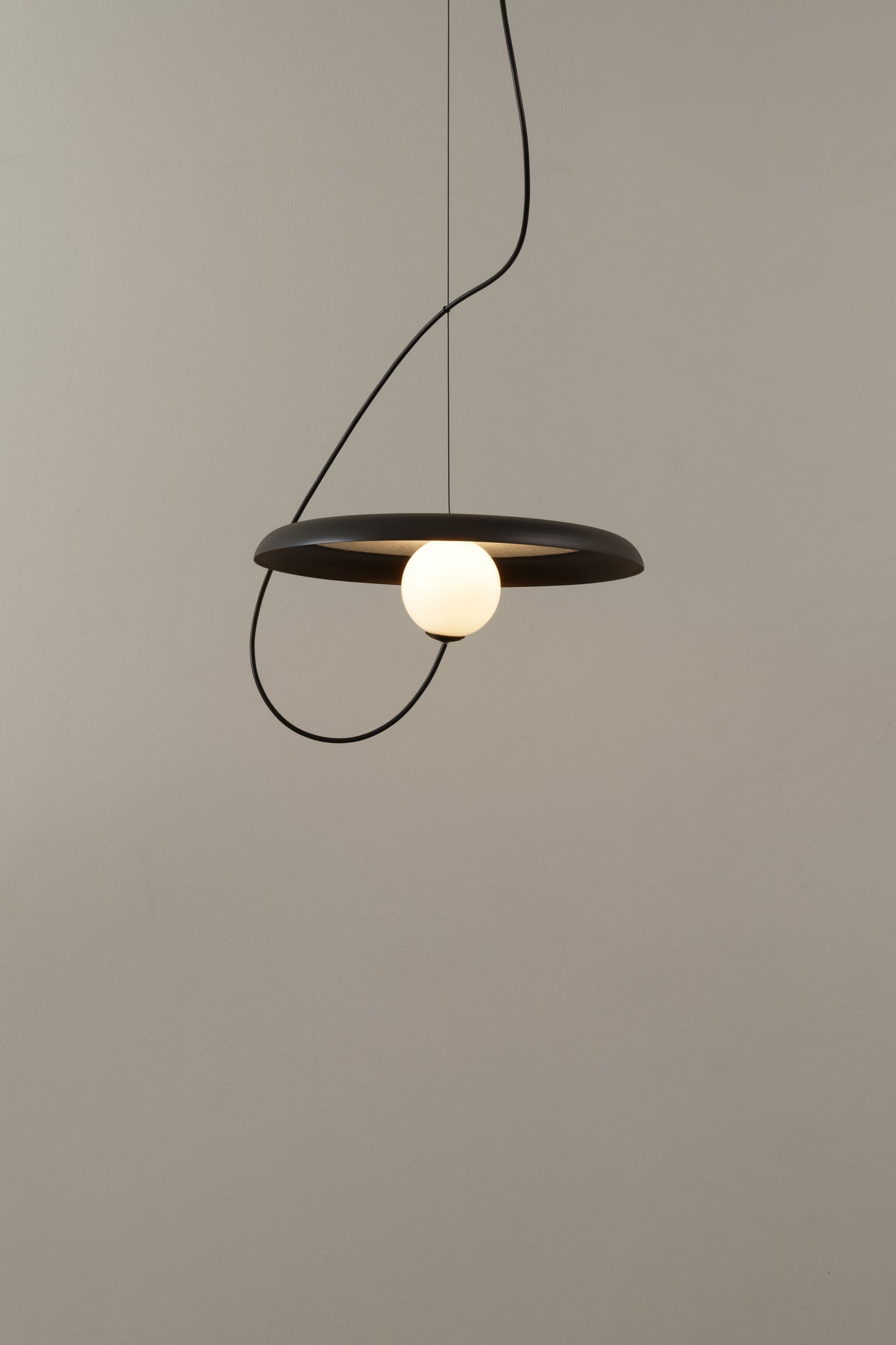 Draadhanglamp Ø 38 cm, G9, gestructureerd antracietgrijs