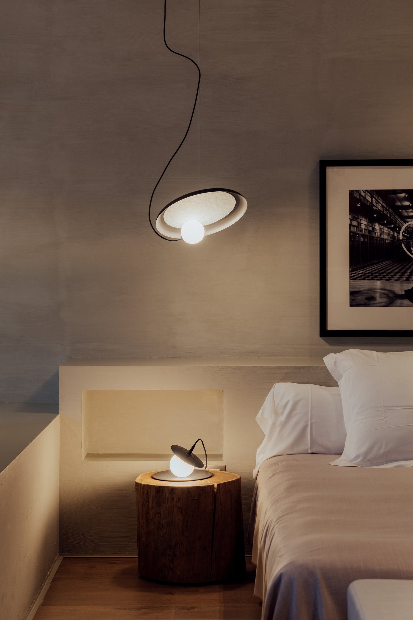 Draadhanglamp Ø 38 cm, G9, gestructureerd antracietgrijs