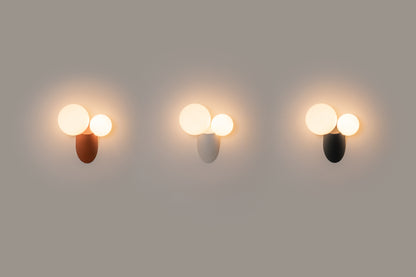 Land wandlamp G9x2 terracotta