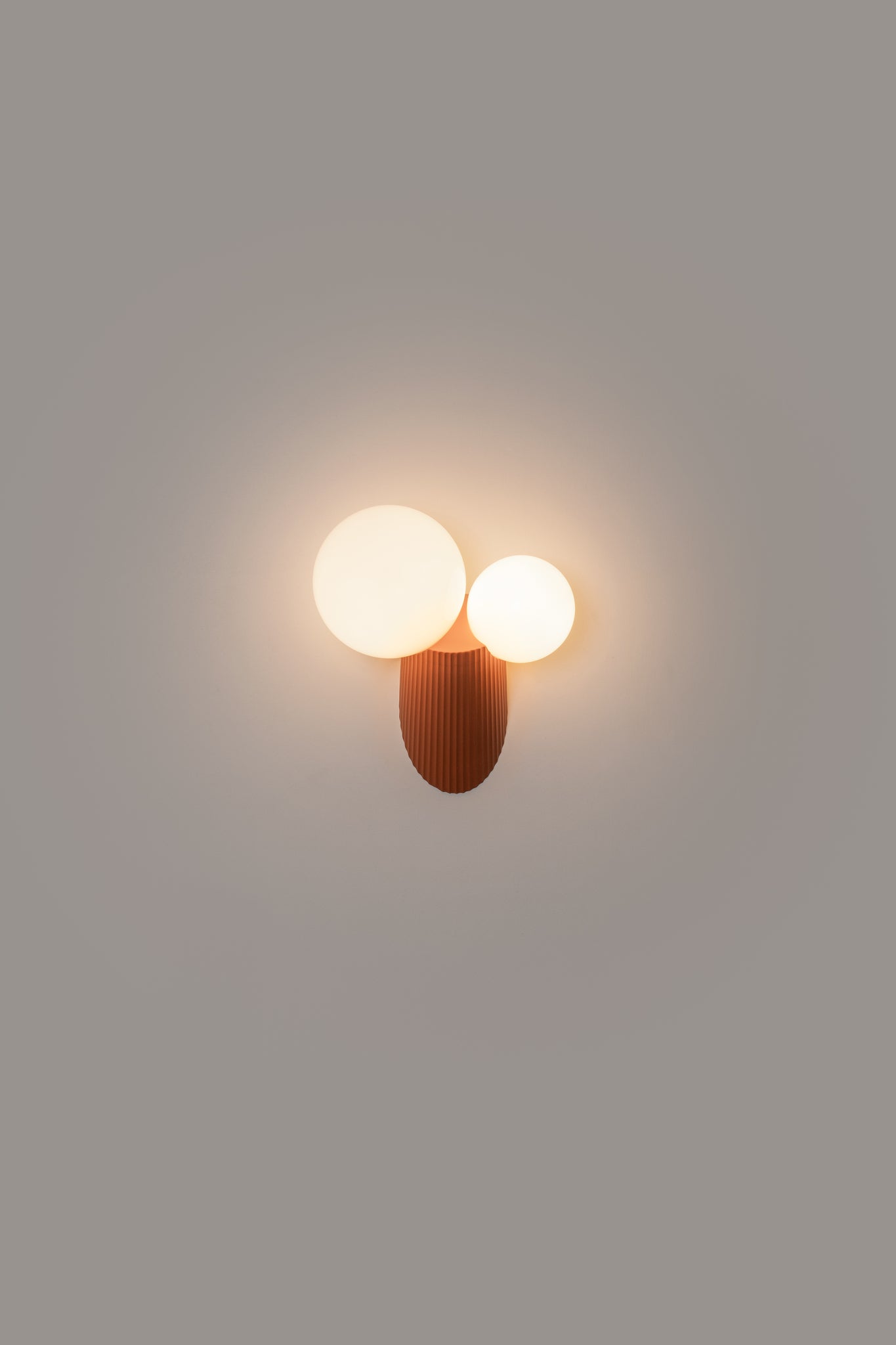 Land wandlamp G9x2 terracotta