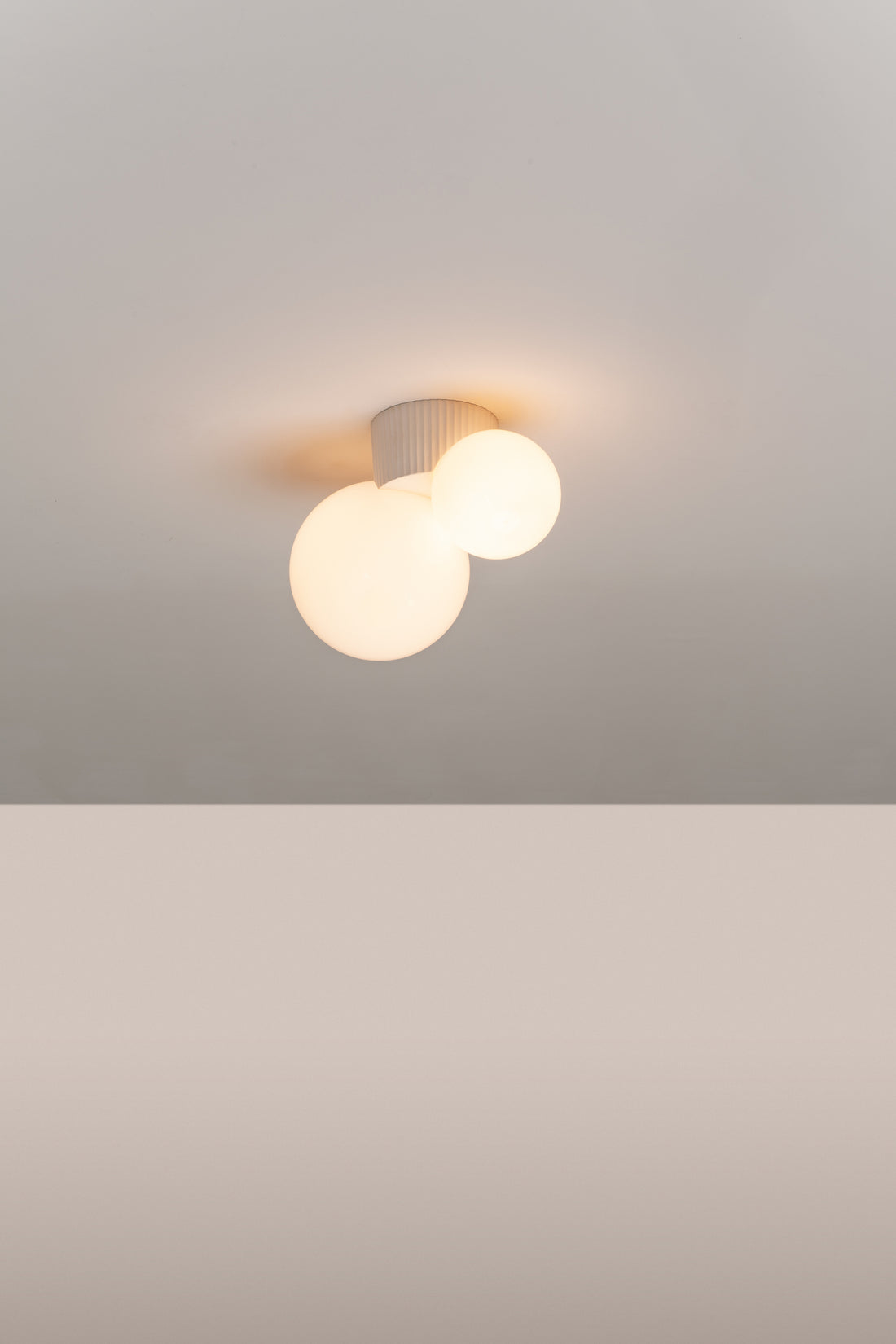 Land wand- en plafondlamp G9x2 minkkleurig
