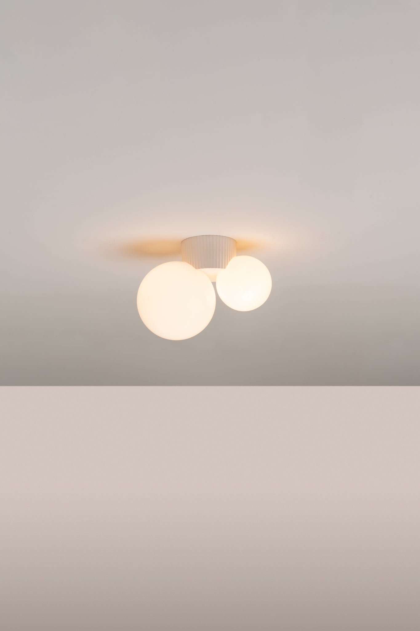 Land wand- en plafondlamp G9x2 minkkleurig