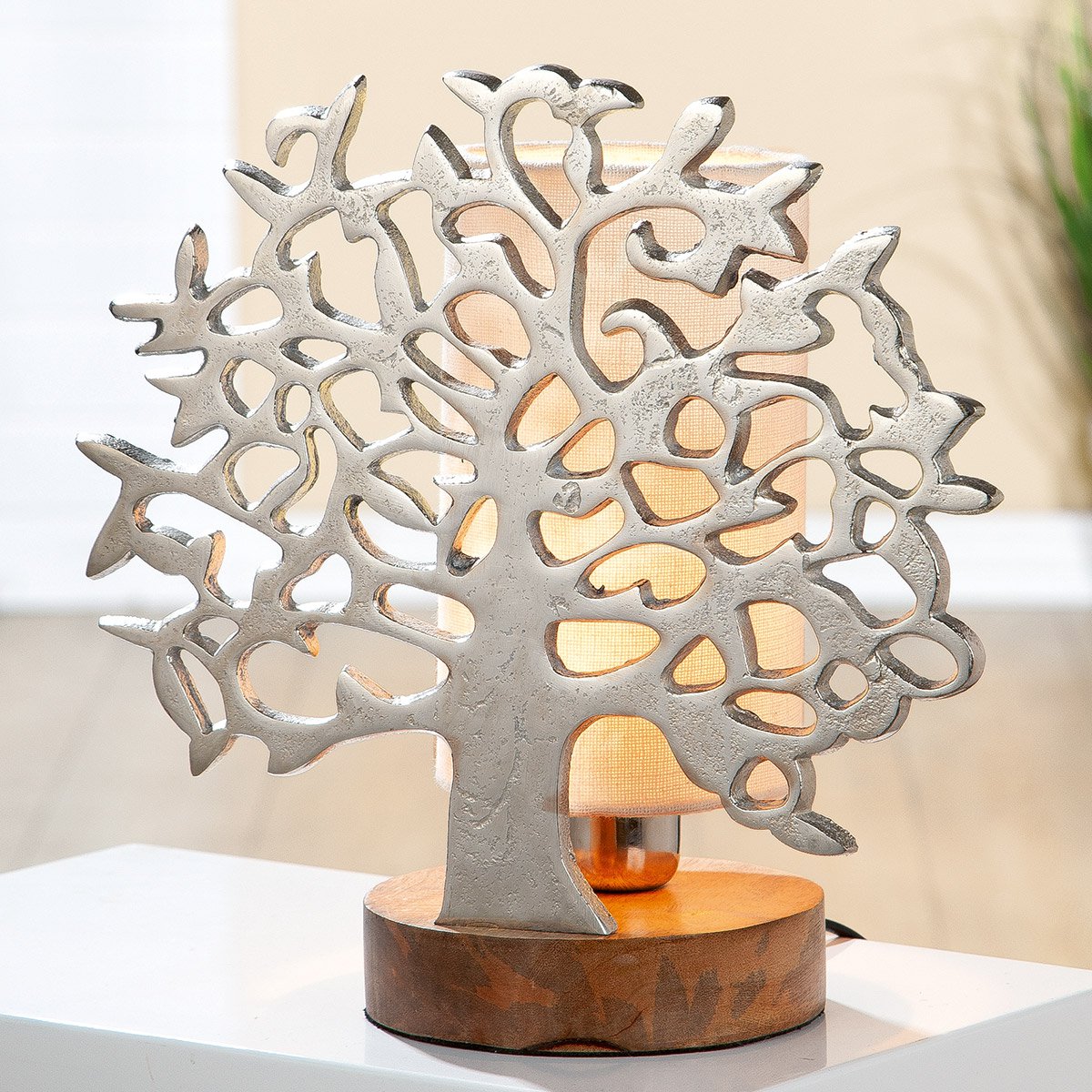 Aluminium lamp &quot;Tree of Life&quot;