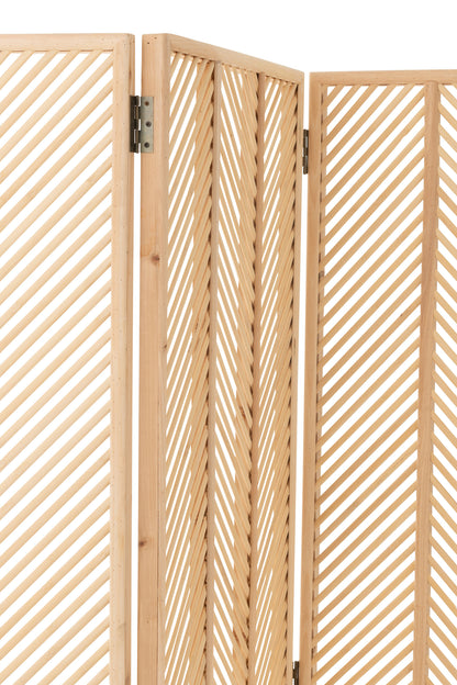 Scherm Mili Bamboe/berkenhout Natuurlijk