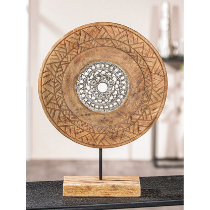 Sculptuur rond wiel H.46 cm