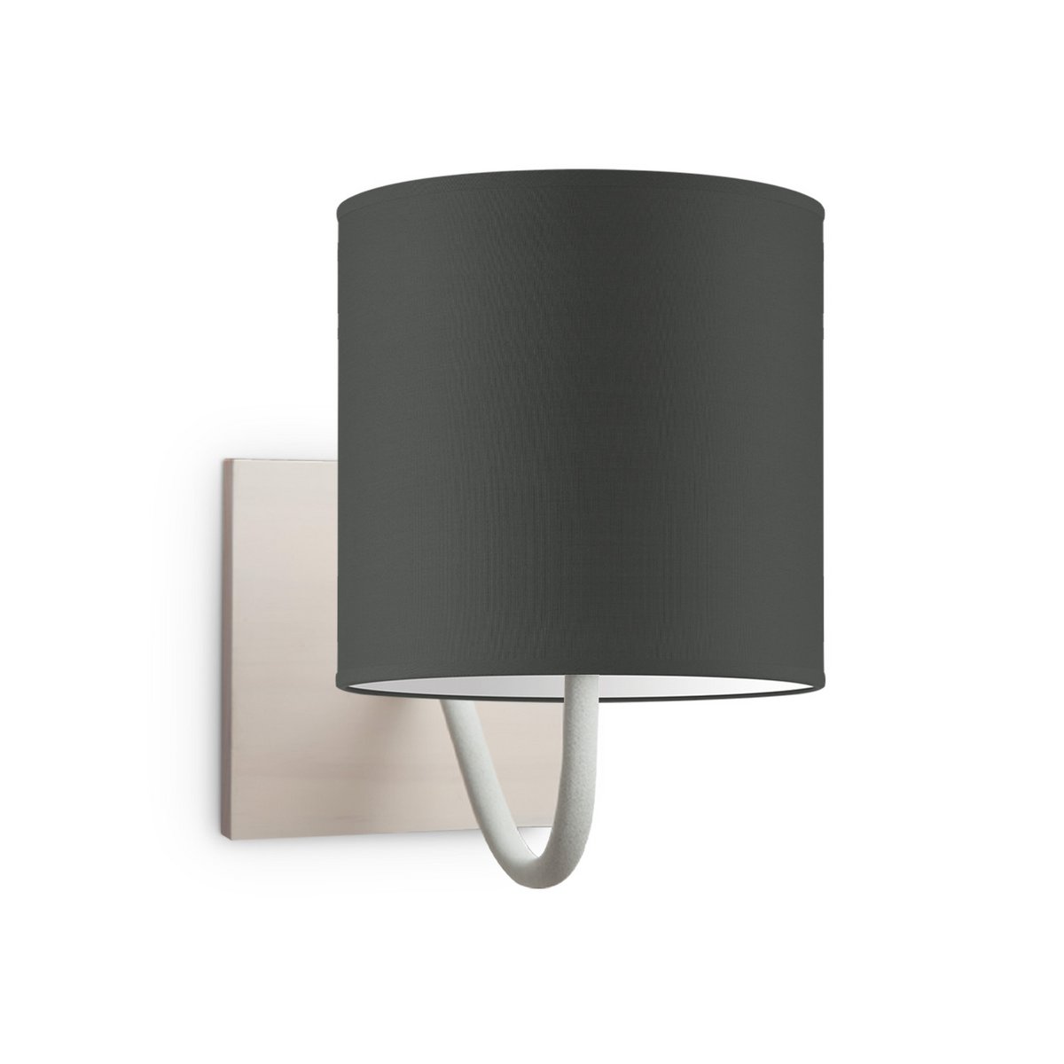 Wandlamp - Beach E27 Lampenkap antraciet 16cm