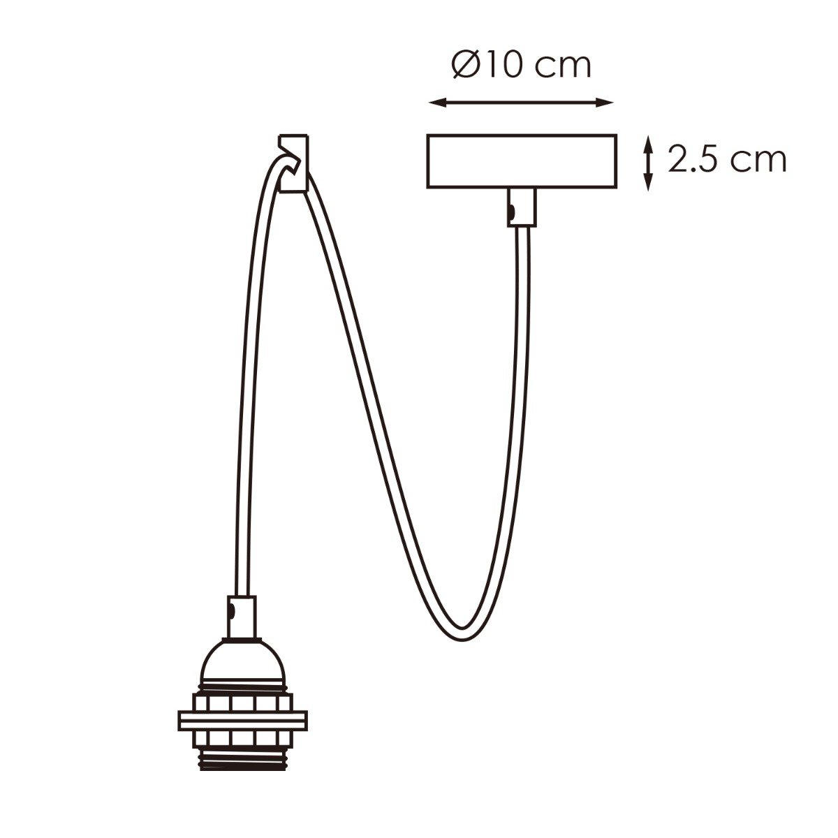 Hanglamp Stof voor lampenkap -10/10/230cm