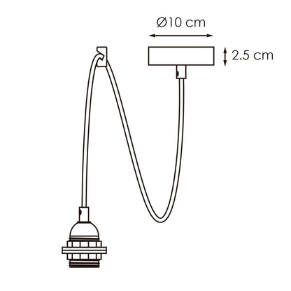 Hanglamp Stof voor lampenkap -10/10/230cm