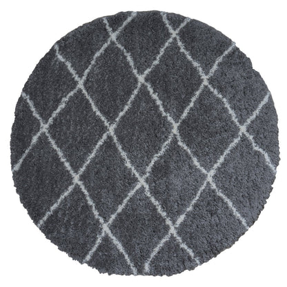 Karpet Jeffie Grey Rond ø160 cm