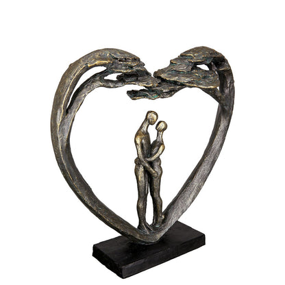 Sculptuur Hart Liefdesboom H.31,5 cm