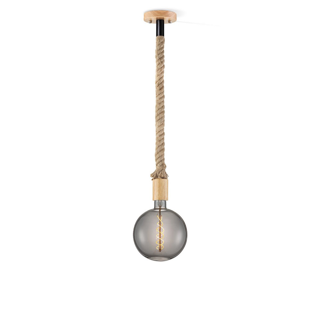 hanglamp Leonardo - G180 - dimbaar E27 rook