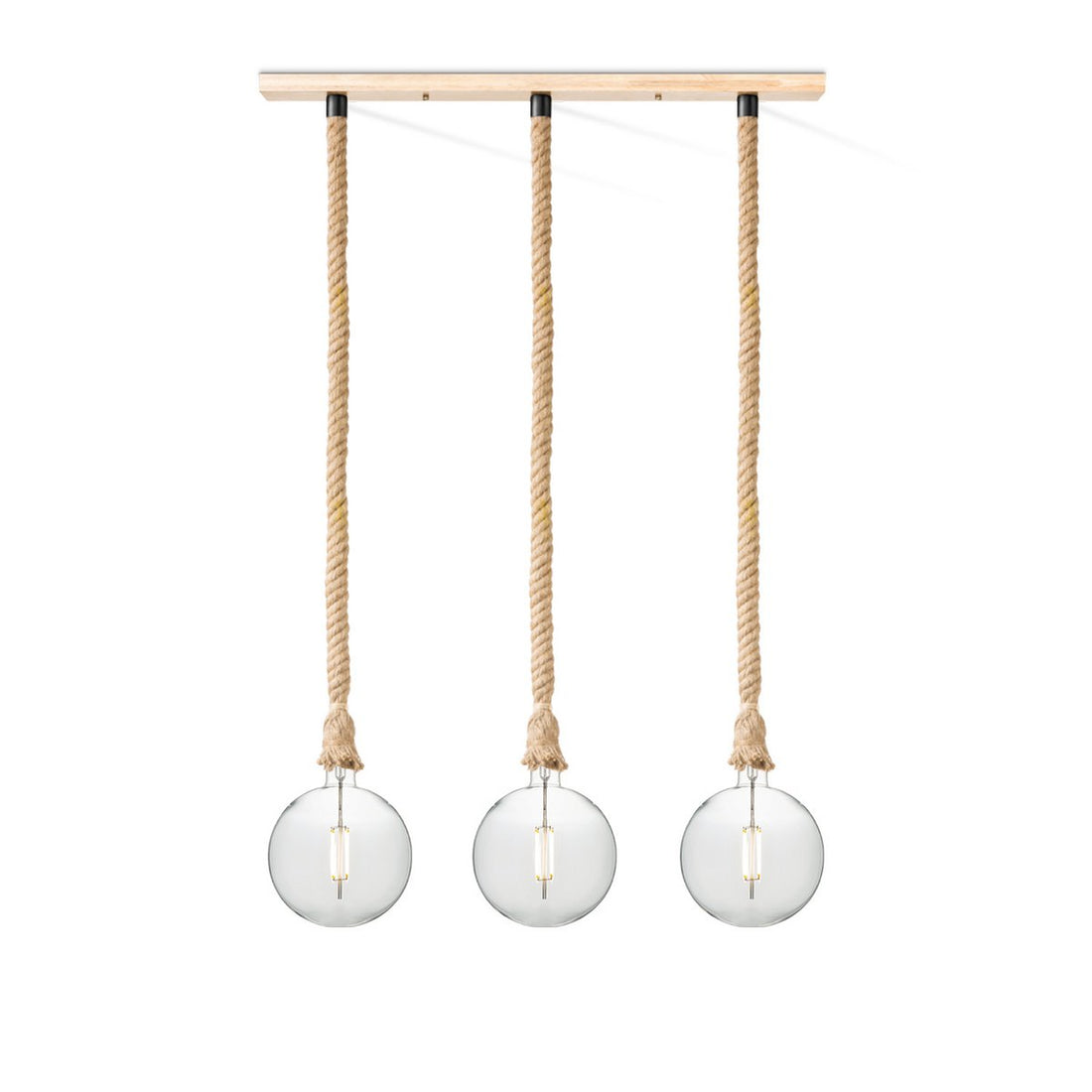 hanglamp Leonardo Globe - 3L G125 - dimbaar E27 helder