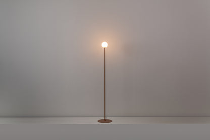 Symphony Vloerlamp G9 H. 160 cm, gestructureerd koper