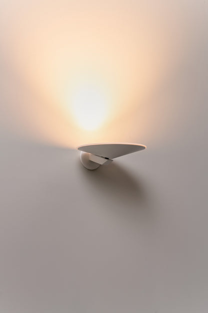 Pla wandlamp LED gestructureerd wit