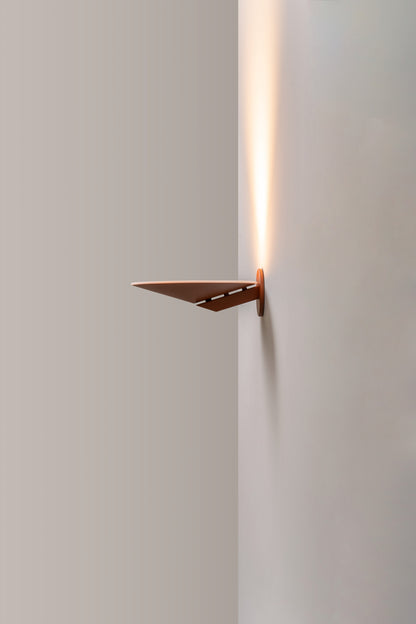 Pla wandlamp LED metallic koper