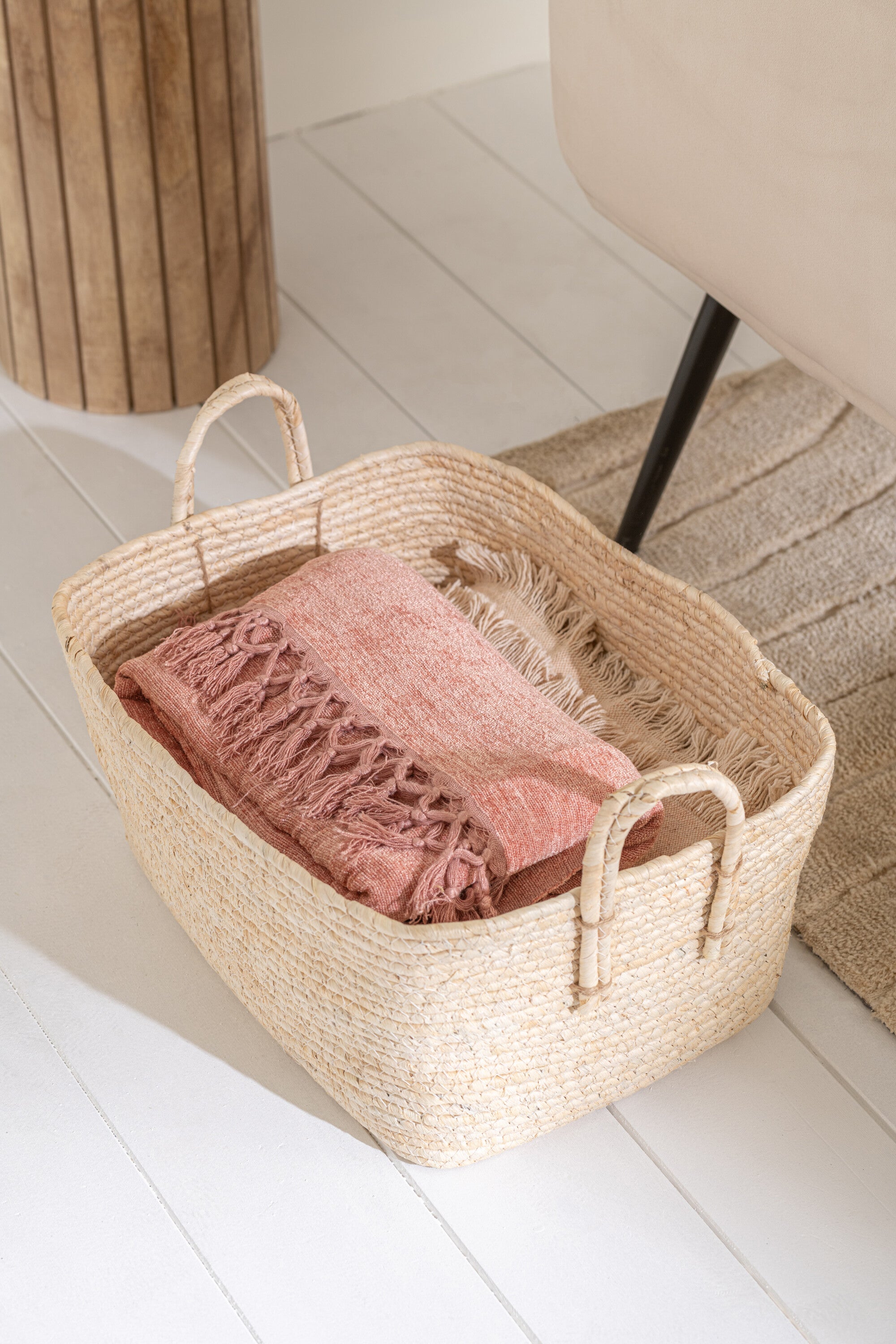 Plaid Kwast Viscose Oranje/Roze