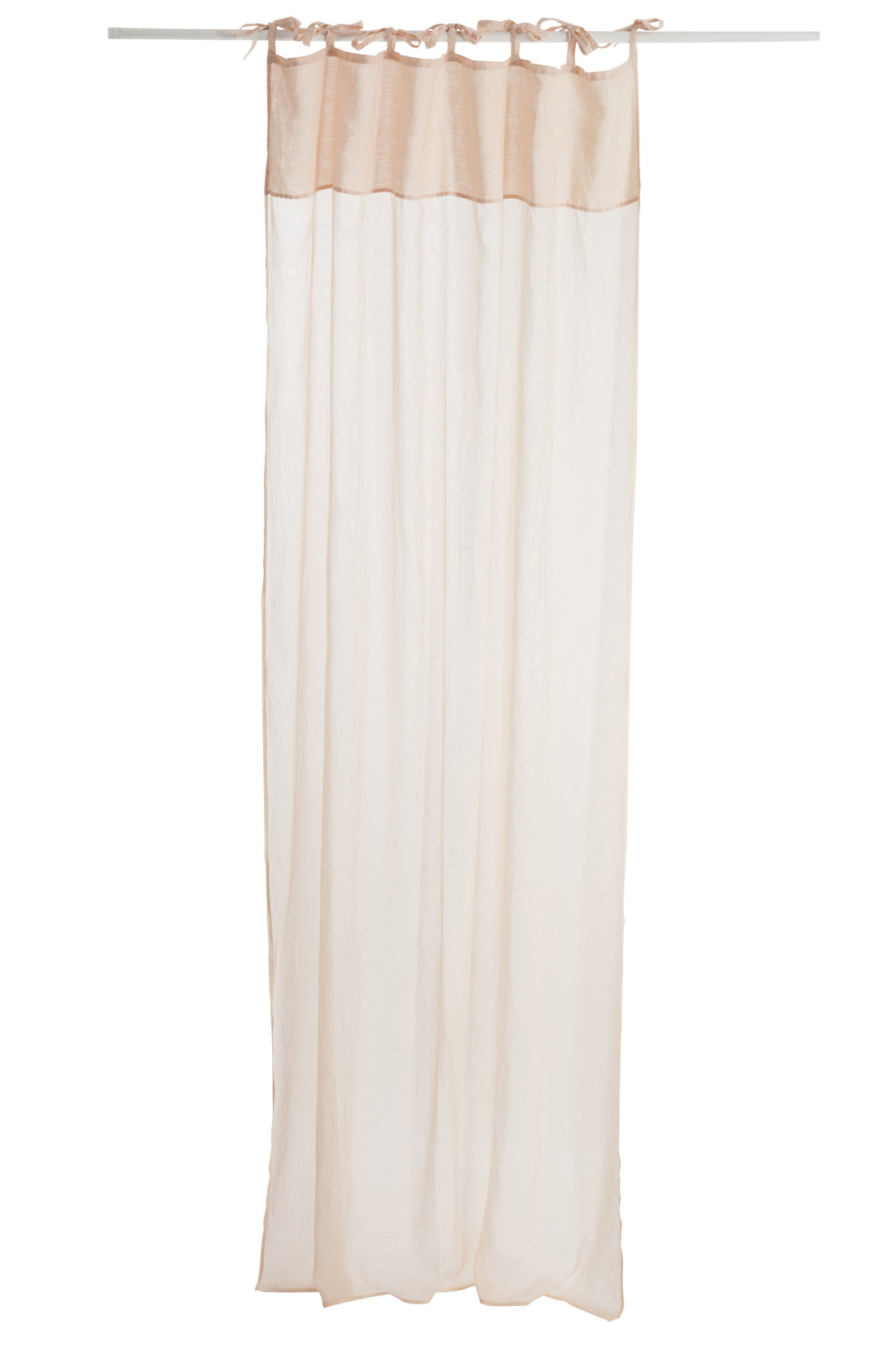 Gordijn Katoen Voile+Linnen Lichtroze