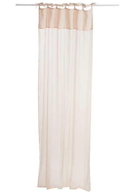 Gordijn Katoen Voile+Linnen Lichtroze