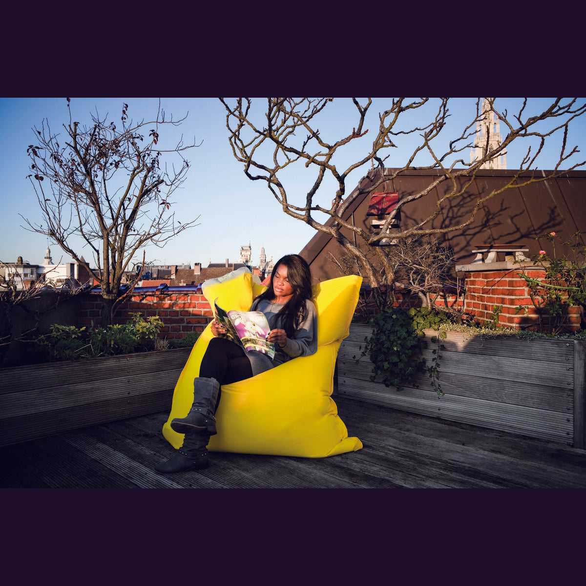 BEANBAG - oude jaune