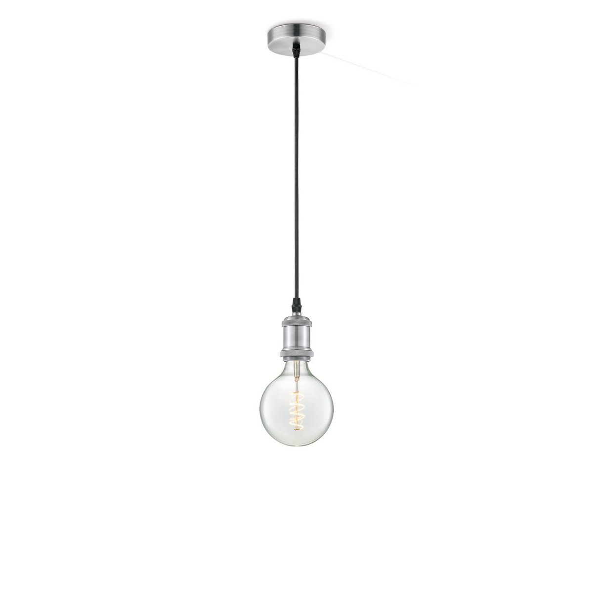 hanglamp chroom vintage - G125 - dimbaar E27 helder