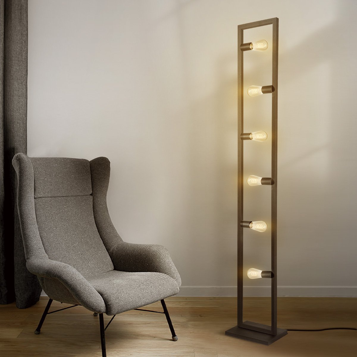 Preto Vloerlamp Zwart