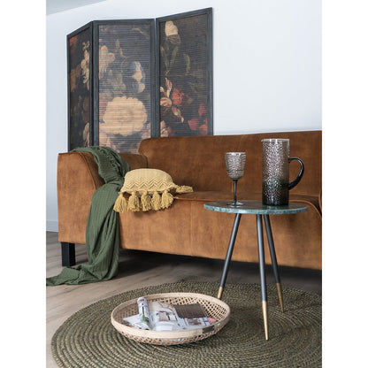 Vloerkleed Jute Rond Army Green ø160 cm