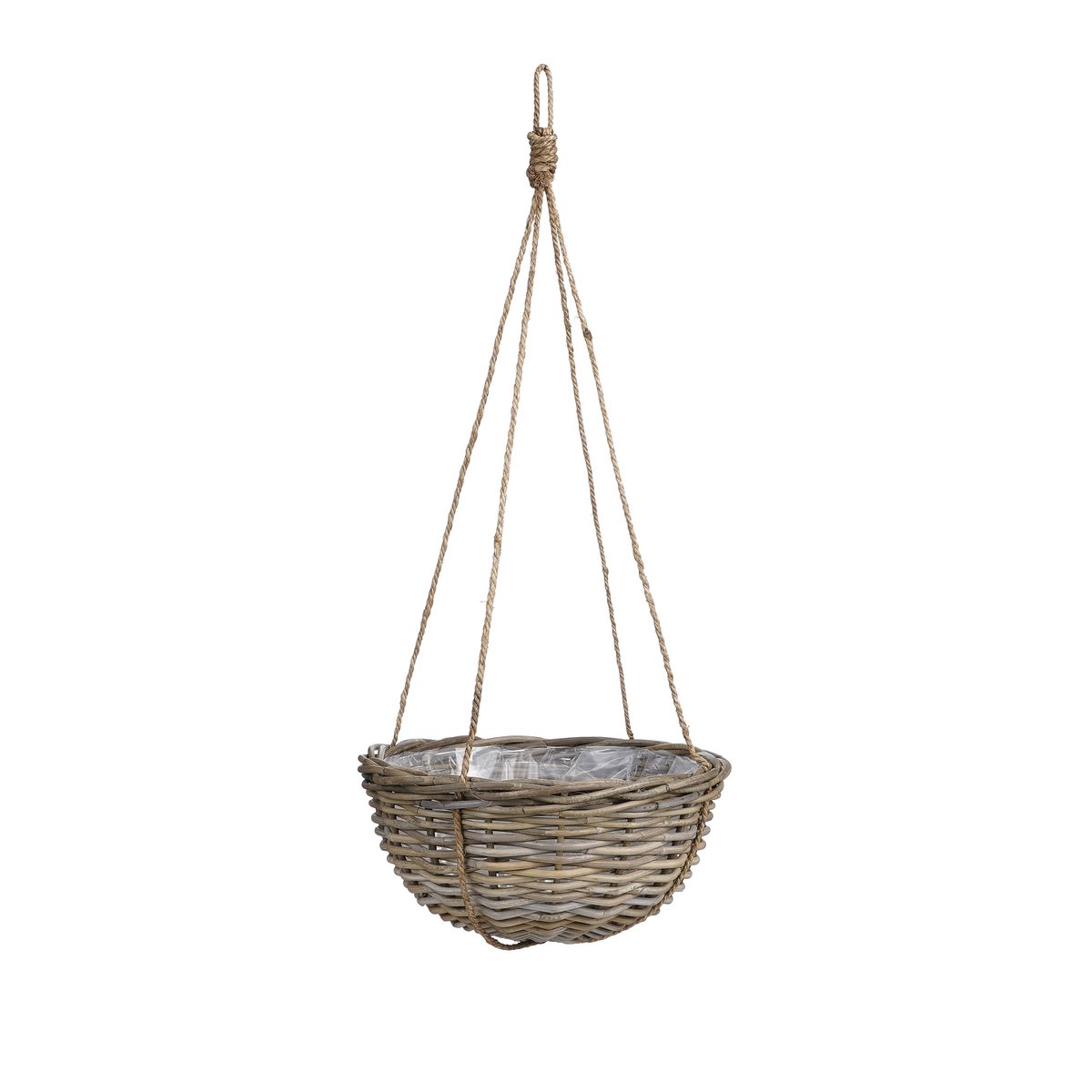 Marcia Plantenmand Hangend voor Buiten - H20 x Ø40 cm - Rotan - Grijs