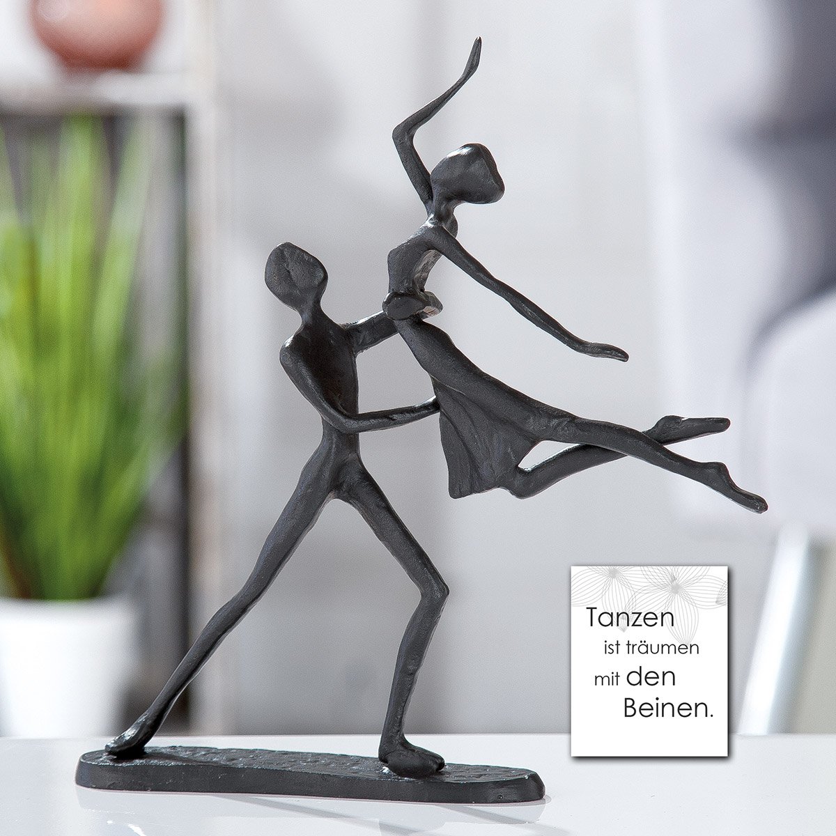 IJzeren design sculptuur &quot;dansend paar&quot;