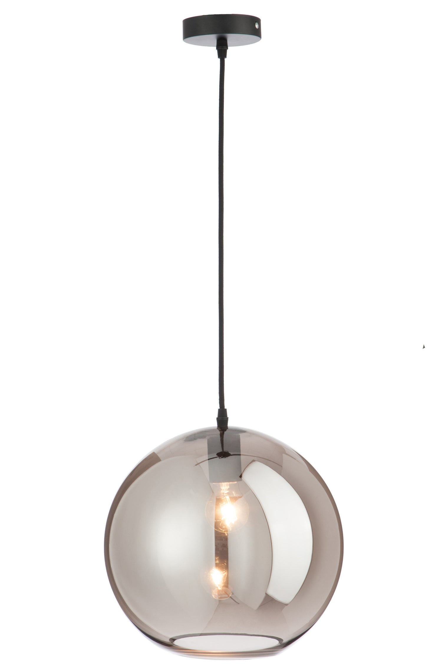 J-Line Lamp Bol Glas Spiegel Zilver Large