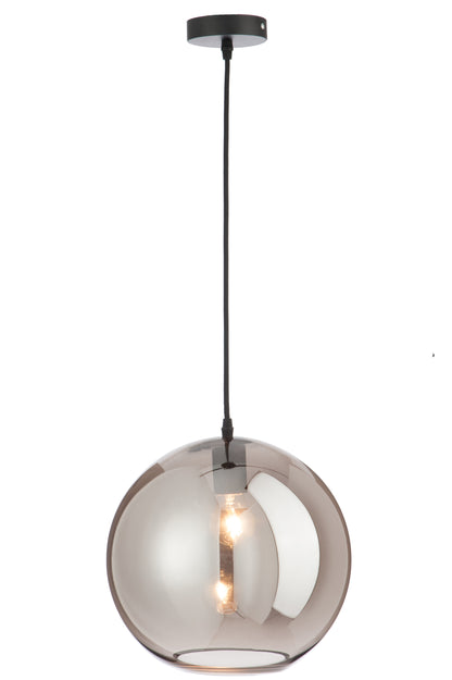 J-Line Lamp Bol Glas Spiegel Zilver Large