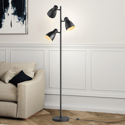 3L Vloerlamp zwart - Moderne Vloerlamp Zwart