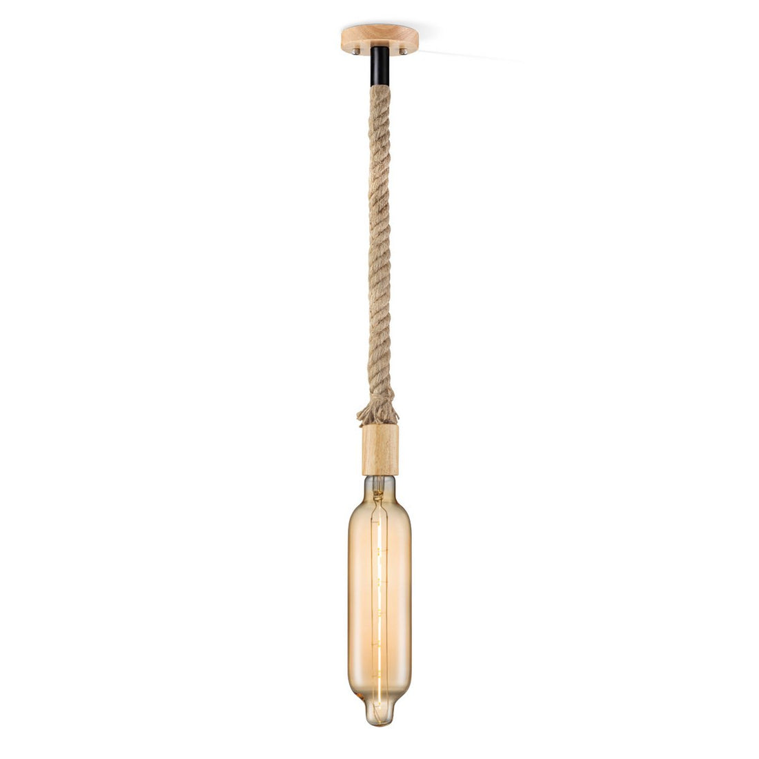 hanglamp Leonardo Tube - G125 - dimbaar E27 amber