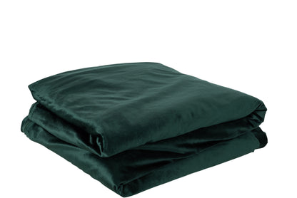 Stof Lang Fluweel Groen