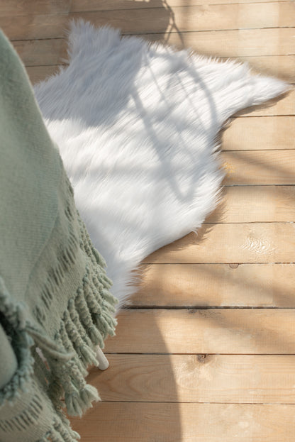 Vloermat Nepbont Wit