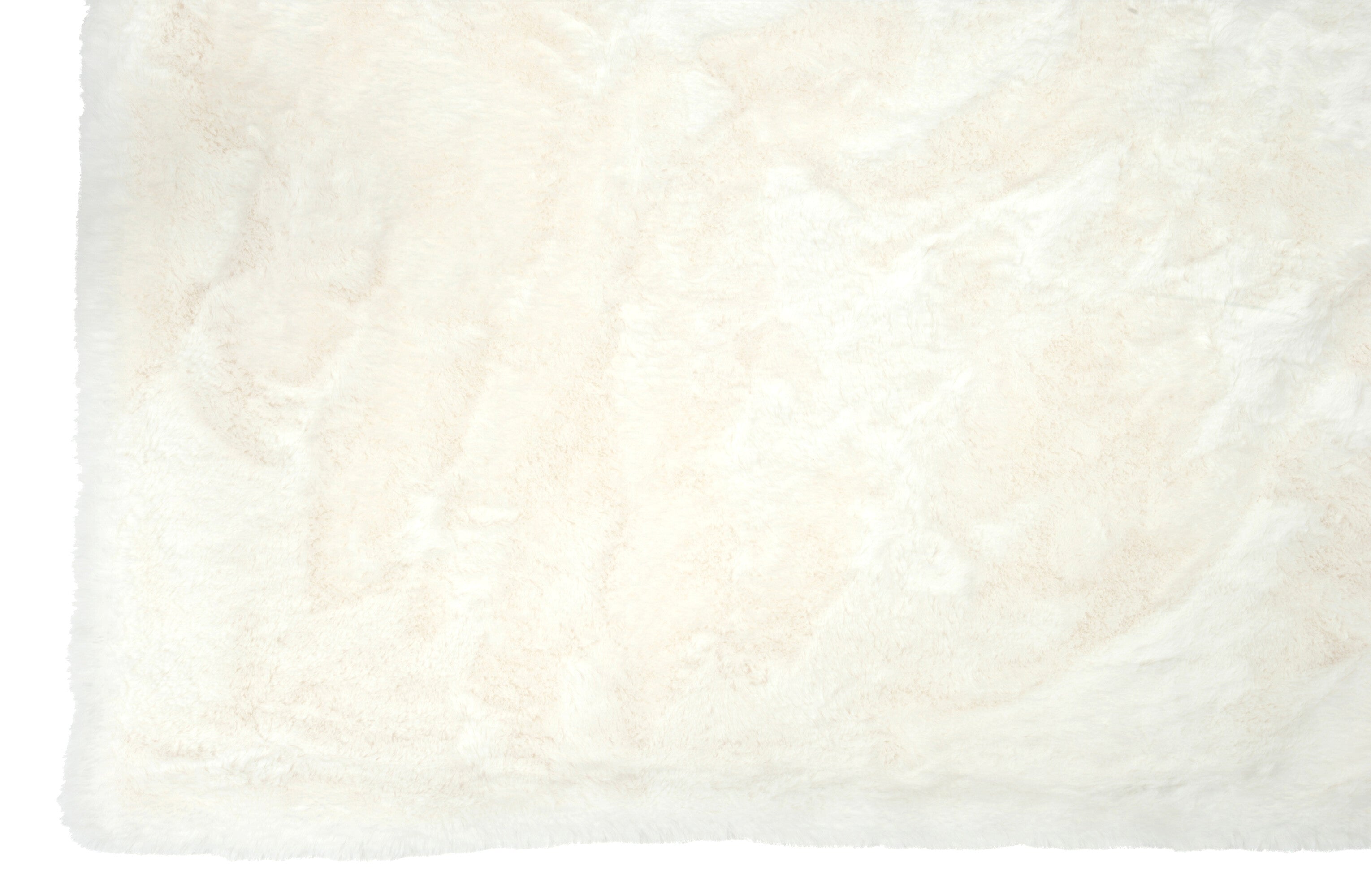 J-Line Plaid Cutie - Fleece Deken – Polyester – 180x130 cm – Wit