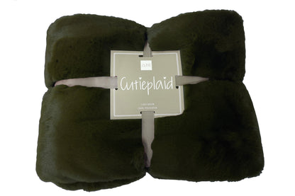 J-Line Plaid Cutie - Fleece Deken – Polyester – 180x130 cm – Groen