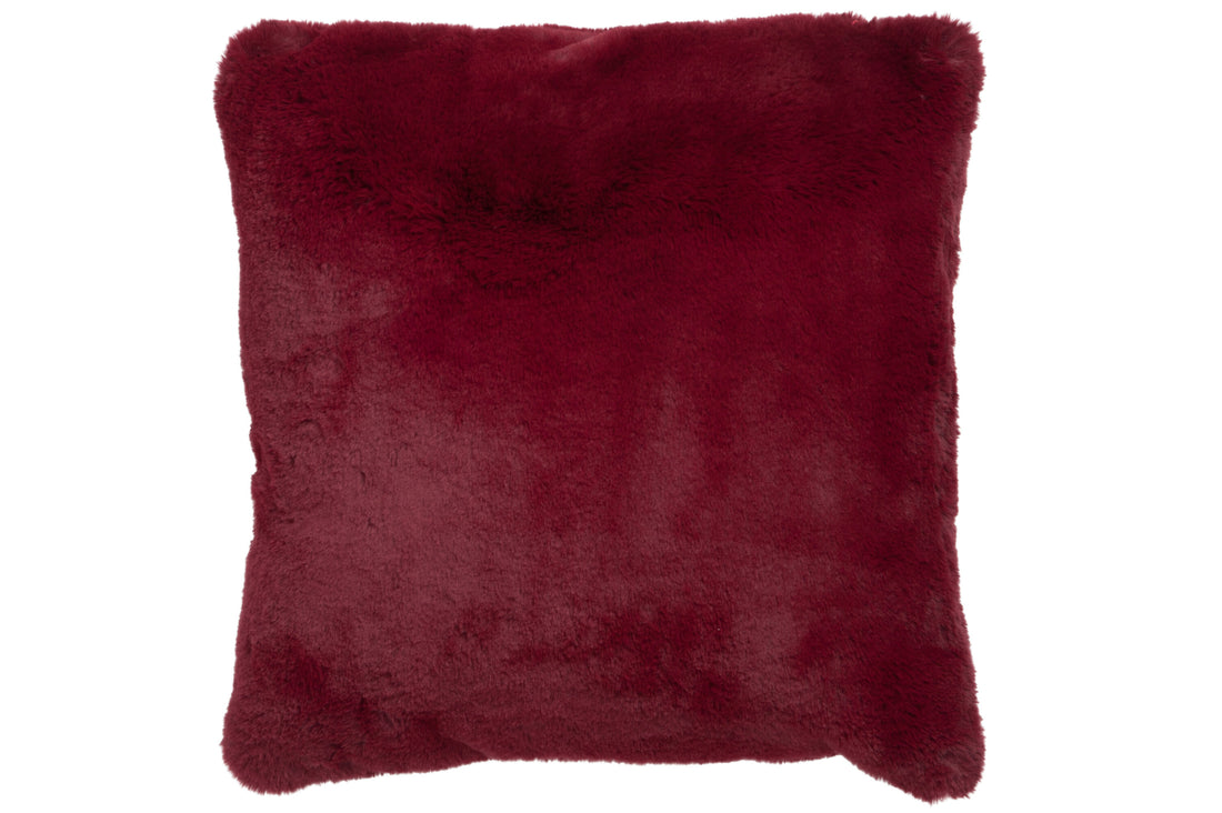 J-Line Cutie Sierkussen –  Polyester – 45x45 cm – Rood