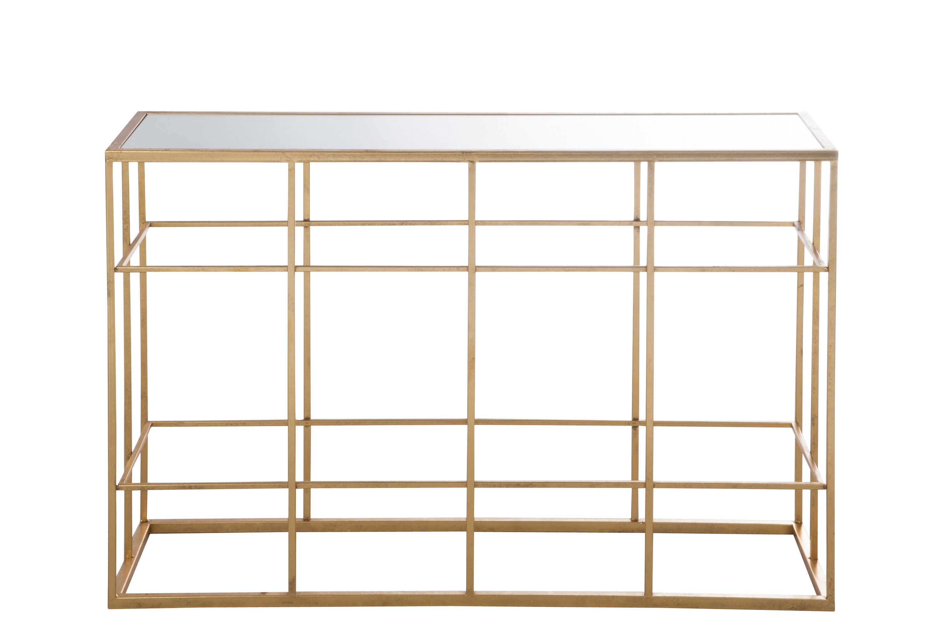 Console Bars Metaal/Glas Goud