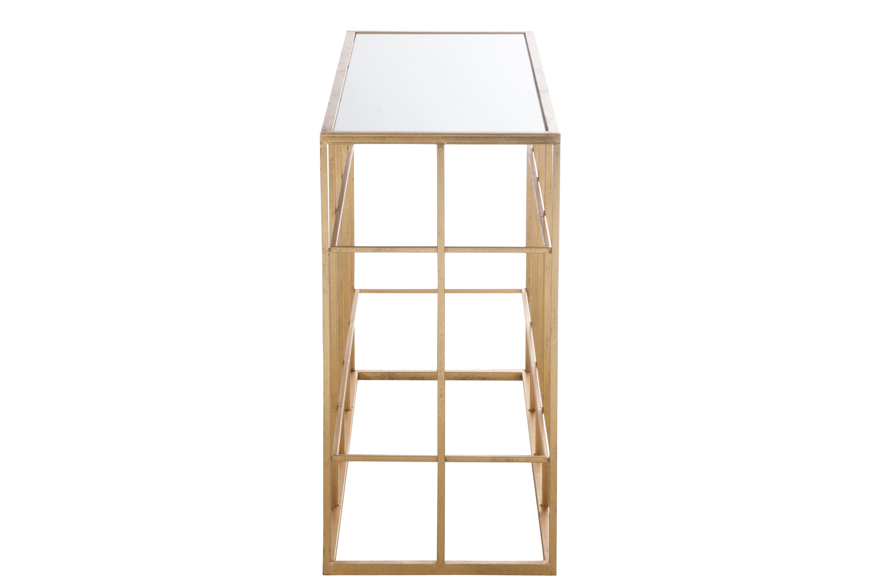 Console Bars Metaal/Glas Goud